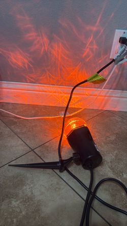 Halloween outdoor spiderweb light