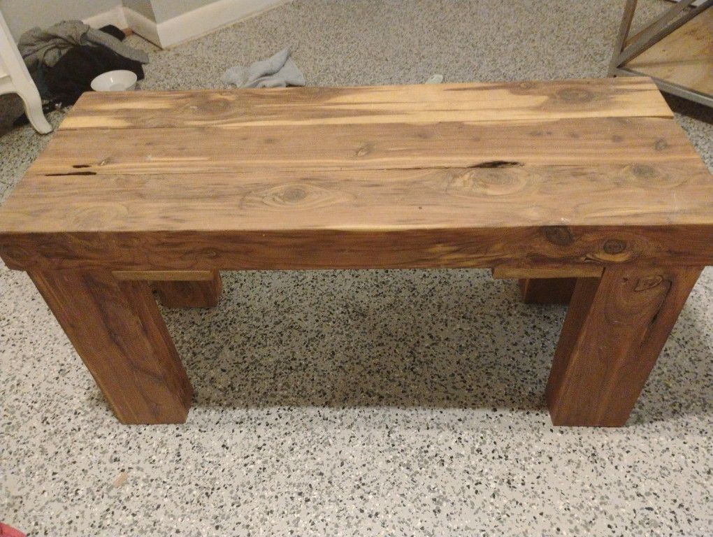 Homemade Wooden Bench