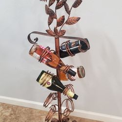 Custom Wrought Iron Wine Rack 