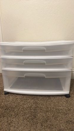 Plastic drawers