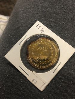 Silver coin with gold plate 24 k