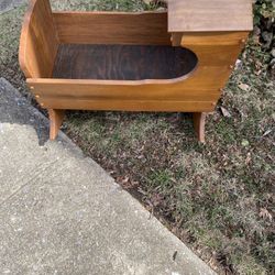 Wooden Doll Cradle 