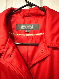 Red Lightweight Rain Coat by Kenneth Cole