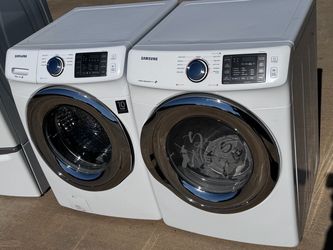 Front load Samsung washer and dryer electric large load capacity working perfectly. extra for delivery .same day delivery and installation available