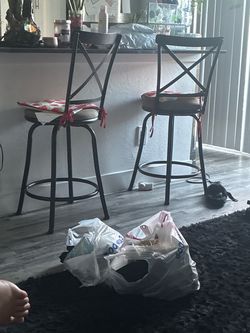 Bar stools brown/black