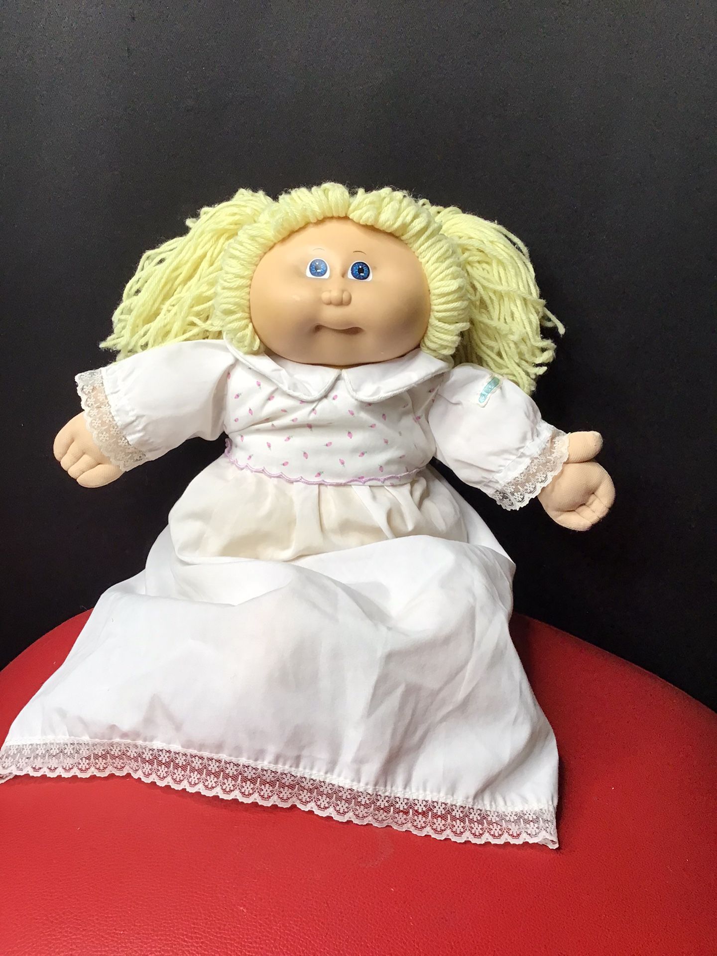 Original Vintage Xavier Pigtail Blond Hair/Blue Eyes 1878-81 Cabbage Patch Doll (Mint Condition)