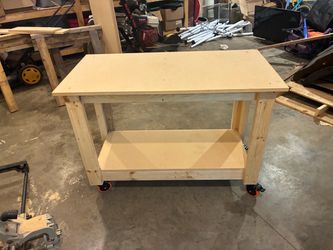 Hand made work table