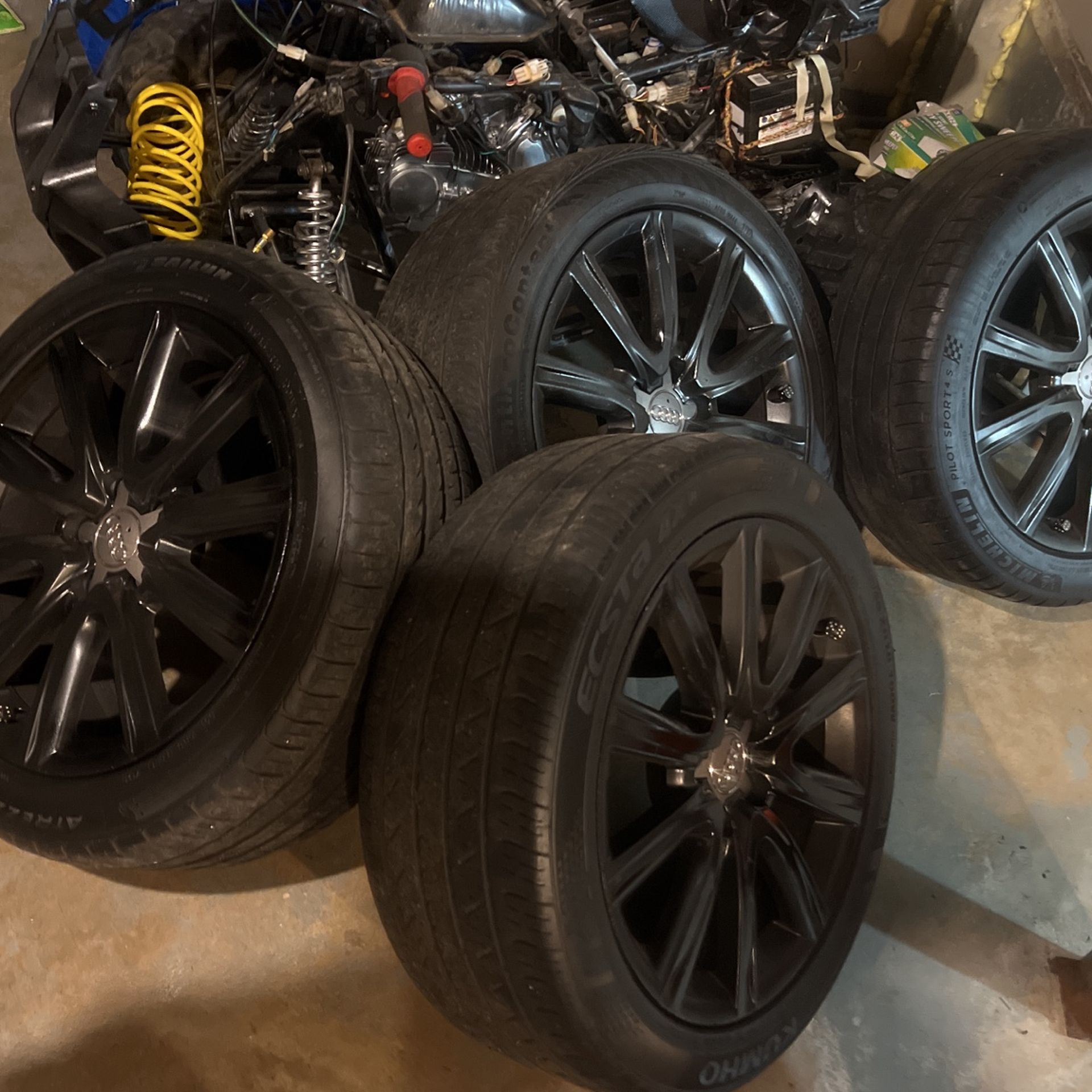 Audi Black Rim And Tires