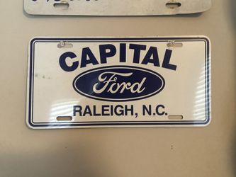 Capital ford license plate