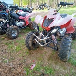 Two 150cc Full Automatic ATVs. Both Need Carbs An Battery. Can Show They Fire Up 