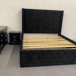 BRAND NEW OVERSIZED 6ft UPHOLSTERED & TUFTED BED FRAME /KING $595/QUEEN $545!