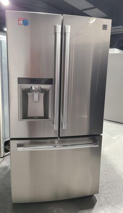 Kenmore 3-Door Stainless Steel Fridge
