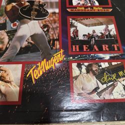 California Jam-"Vintage vinyl compilation record album. Heart, Santana, Dave Mason, Aerosmith, Ted Nugent