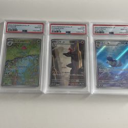 Pokemon 151 japanese, psa10 ivysaur, charmeleon, wartortle