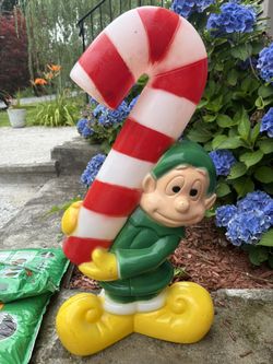 Vintage Christmas Elf Blowmold
