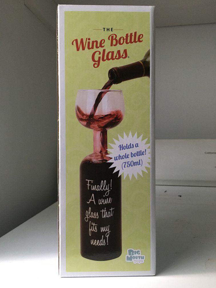 Wine Bottle Glass (Full bottle in a glass)