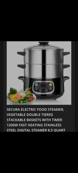 Super Nice;  Electronic Food Steamer, Double Tiered,  With Timer.  Reg ,$127.39 on Amazon 