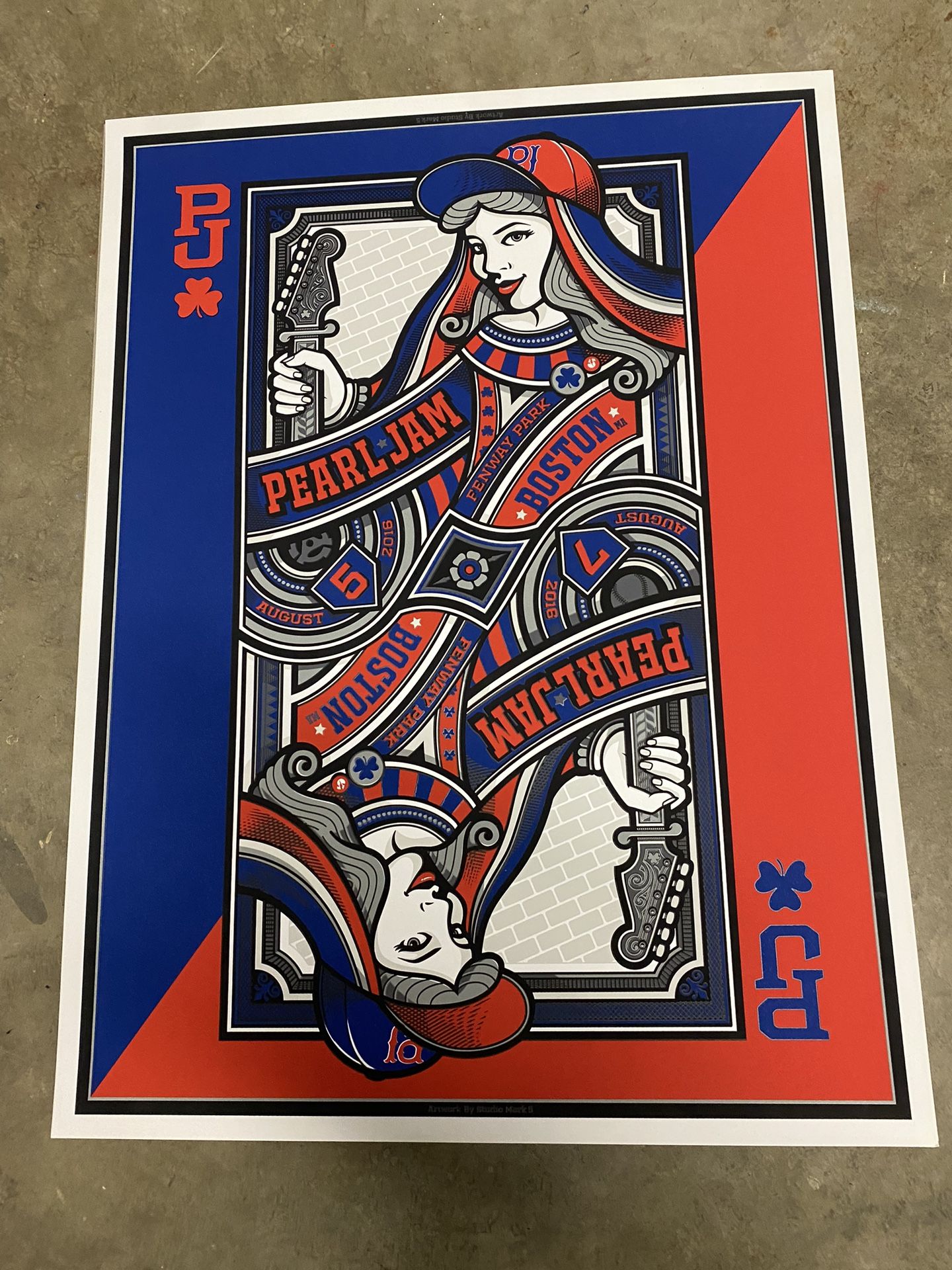 Pearl Jam Boston Fenway Poster