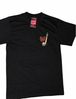 Allegory Streetwear Graphic Tee NWT Medium Black Skull Tree Sword Shirt