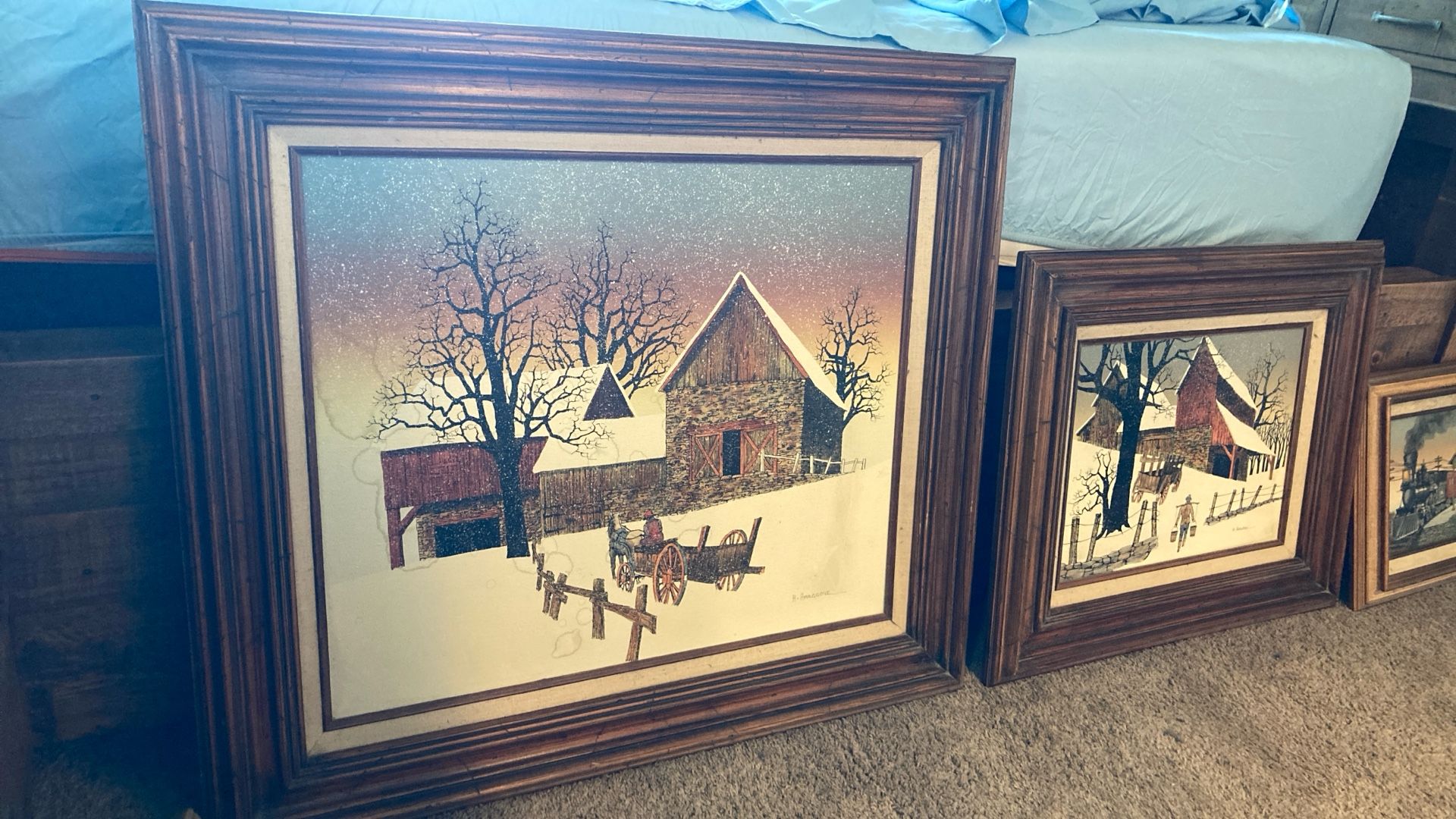 H.Hargrove Original Oil Painting All 4 Set