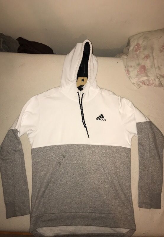 Adidas Hoodie gray/white
