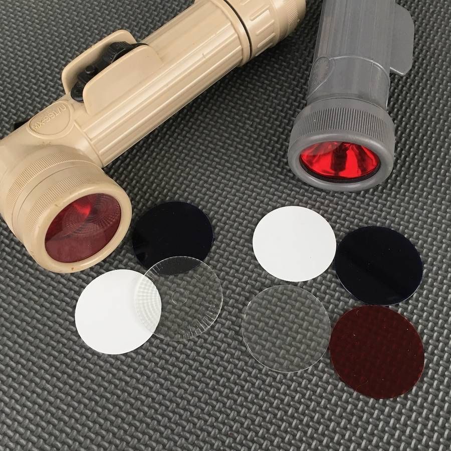 Lot of 2 US Army Navy Military Flashlights MX-991U and MX-993U