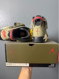 Size 11 Travis Scott Air Jordan 6 “Olive”