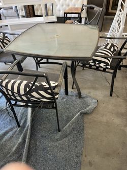 Outdoor Table And Four Chairs