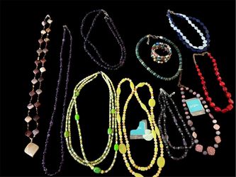 11-Piece Jay King Mine Finds Lot - 925 Silver Gemstone Necklaces & Bracelet