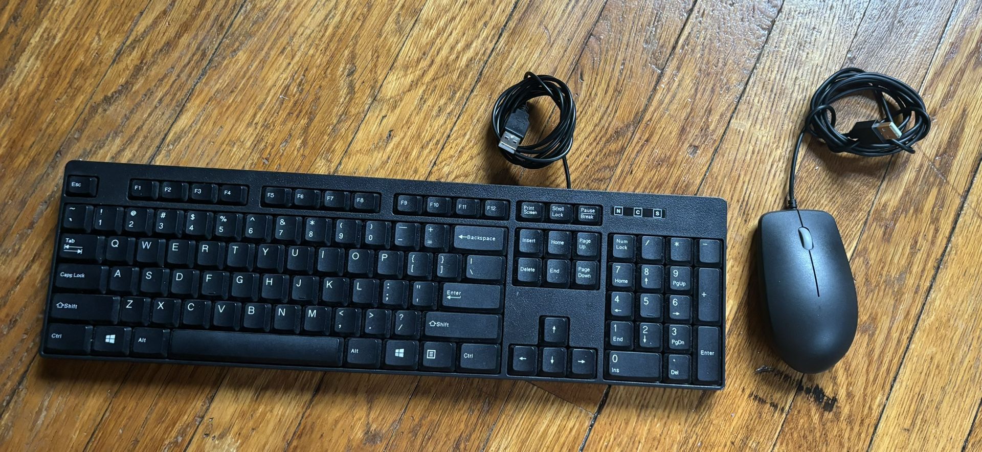 Inland Model DK-3318B USB Wired Mouse & Keyboard ( open box never used)