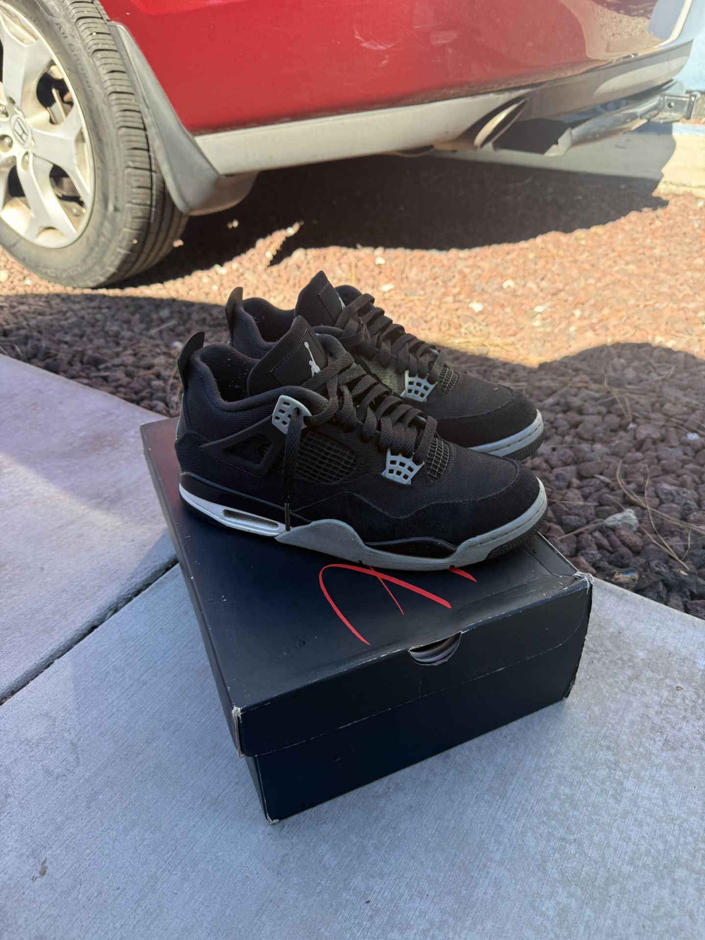 JORDAN 4 SE BLACK CANVAS