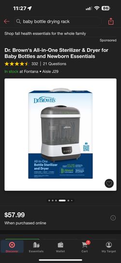 Dr Brown Baby Bottle Sterilizer