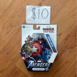 $10 New! Hasbros Marvel Gamer Verse  Avengers Captain America Shining Justice 