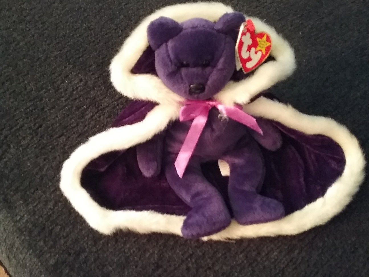 PRINCESS DIANA, BEANIE BABY, With CAPE!!!!!