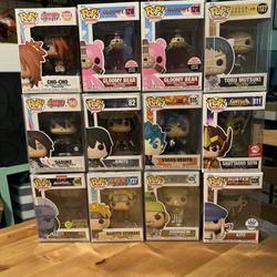Funko Pops Anime Lot Boruto, Tokyo Ghoul, Gloomy Bear One Piece And More! 