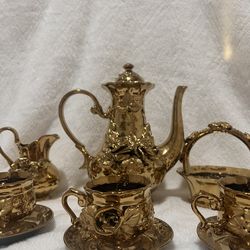 Brass Vintage Tea Set 