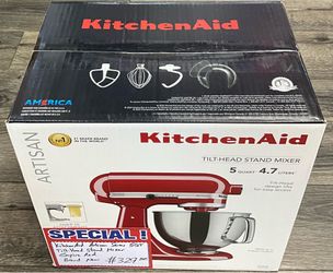 KitchenAid Artisan Series 5 Qt Tilt-Head Stand  Mixer Empire Red Brand New