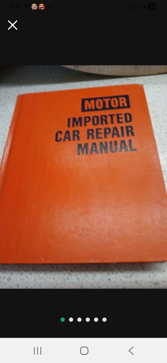  MOTOR. CAR. REPAIR  MANUAL  VARIETY OF CARS.