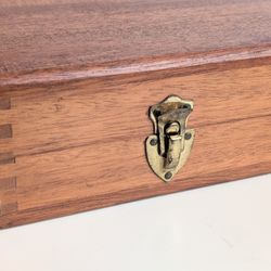 Vintage Mahogany Wood Gun Pistol Revolver Case Presentation Case Box 16"x7.75"