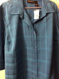 Se Vende Blusa Nueva De Mujer Color Azul Talla 1x