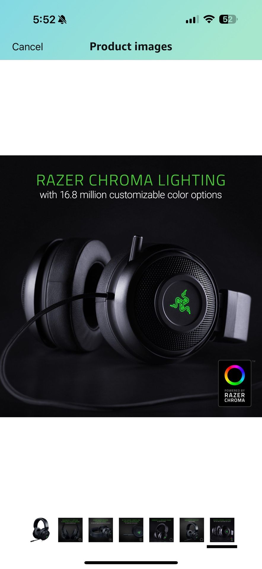 Razer Kraken V2: Surround Sound Retractable Noise
