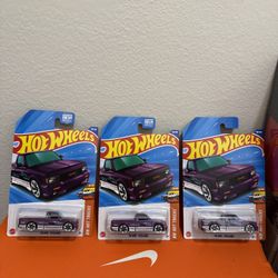 Hot Wheels '91 GMC Syclone - 2025 Hot Trucks Lot Of 3 - Purple