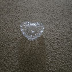 Valentines Heart Shape Crystal Bowl