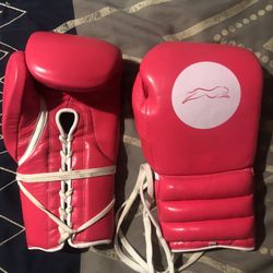 Pink Infinitude Lace Boxing Gloves 