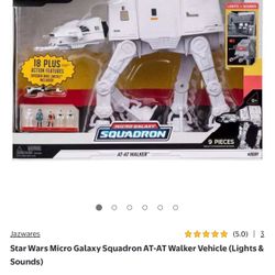 Star Wars Micro Galaxy Squadron AT-AT Walker Vehicle (Lights & Sounds)