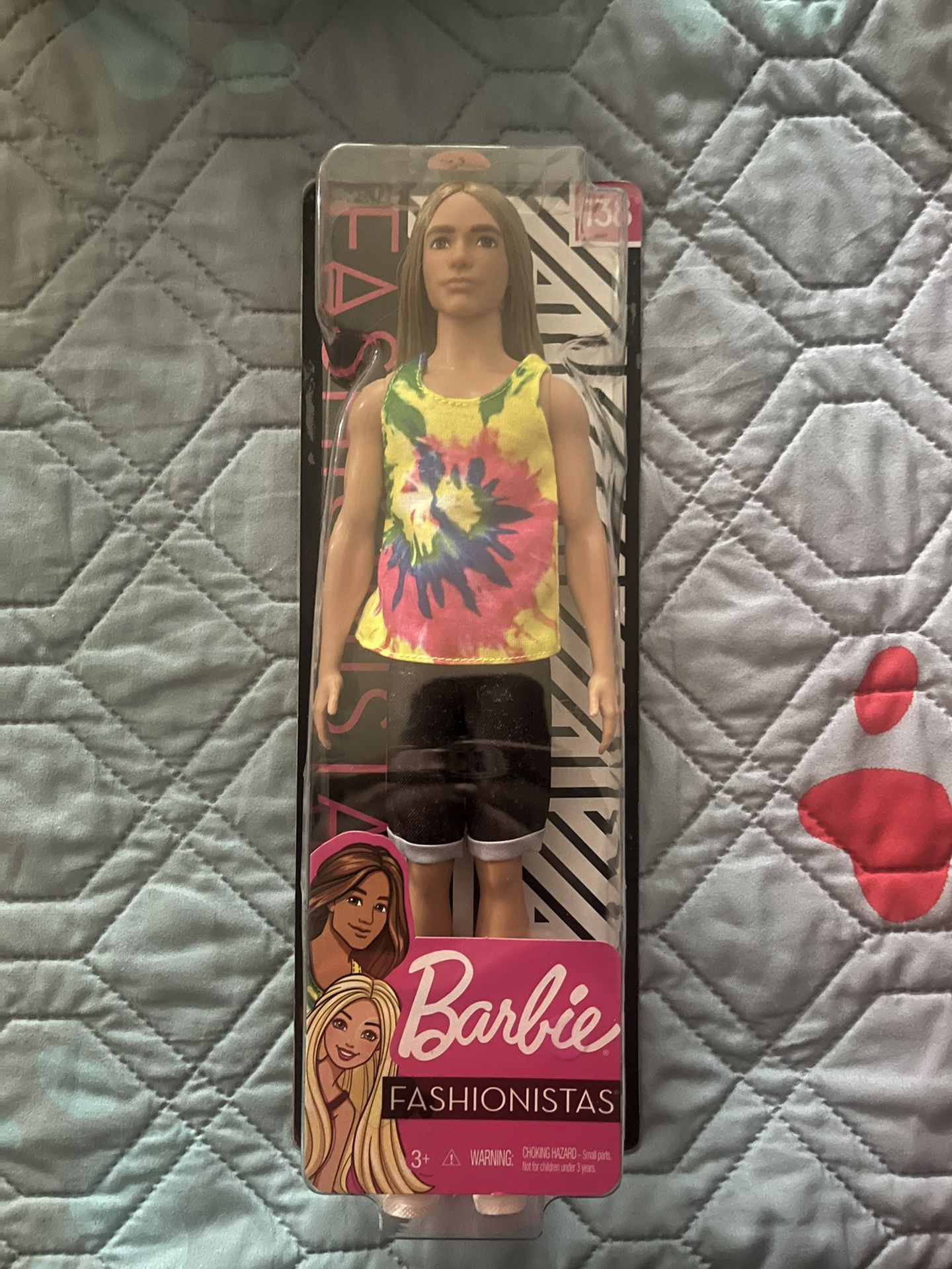 Ken Fashionistas Doll #138 with Long Blonde Hair Barbie 