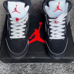 Jordans 5  Black And Red