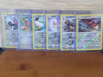 6 holo Pokémon Cards Mint Condition: Bewear Talonflame Buneary Swablu Skitty Ursaring
