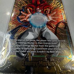 Ss4 Gogeta Energy Marker GOLD STAMP