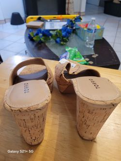 Platform heel sandal